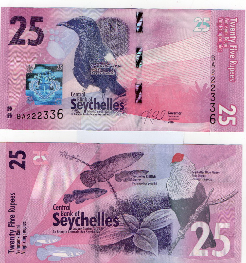 Seychelles #48  25 Rupees / Roupi / Roupies